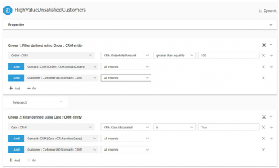 Creating segments on Dynamics 365 Customer Insights