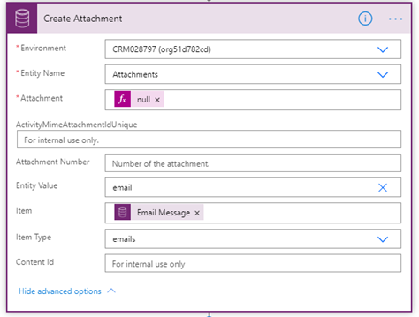 Create Attachment Action