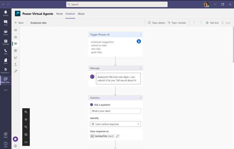 Power Virtual Agents in Dataverse for Microsoft Teams