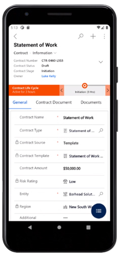consensus-Mobile view contract – Screen