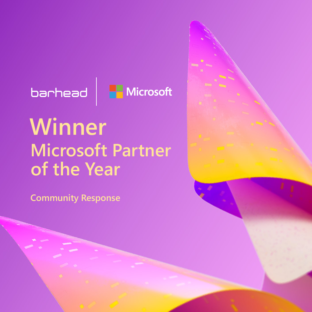 Microsoft Partner of the Year Award - Community Response